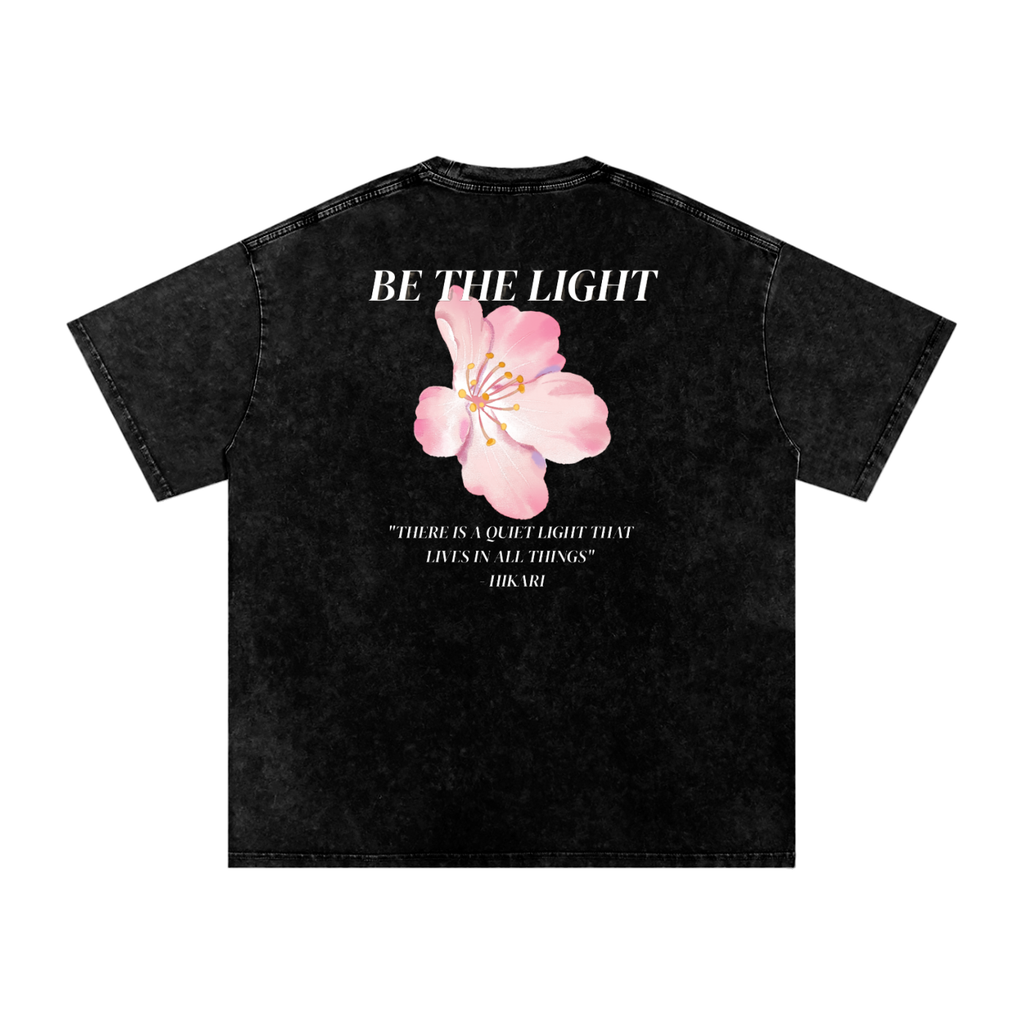 V.1 Knowing Light - Snow Washed Oversized Cotton T-Shirt