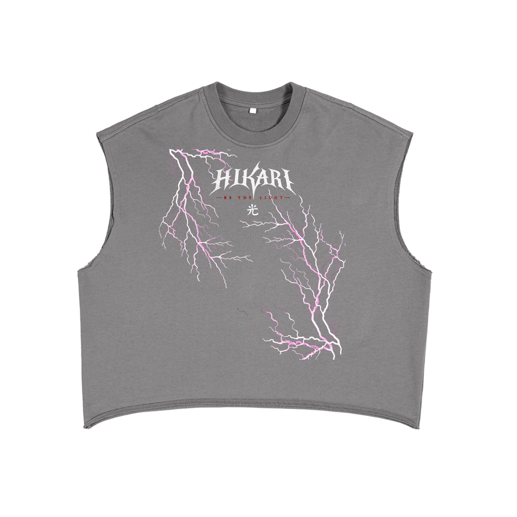 V.2 Striking Light - French Terry Boxy Tank Top