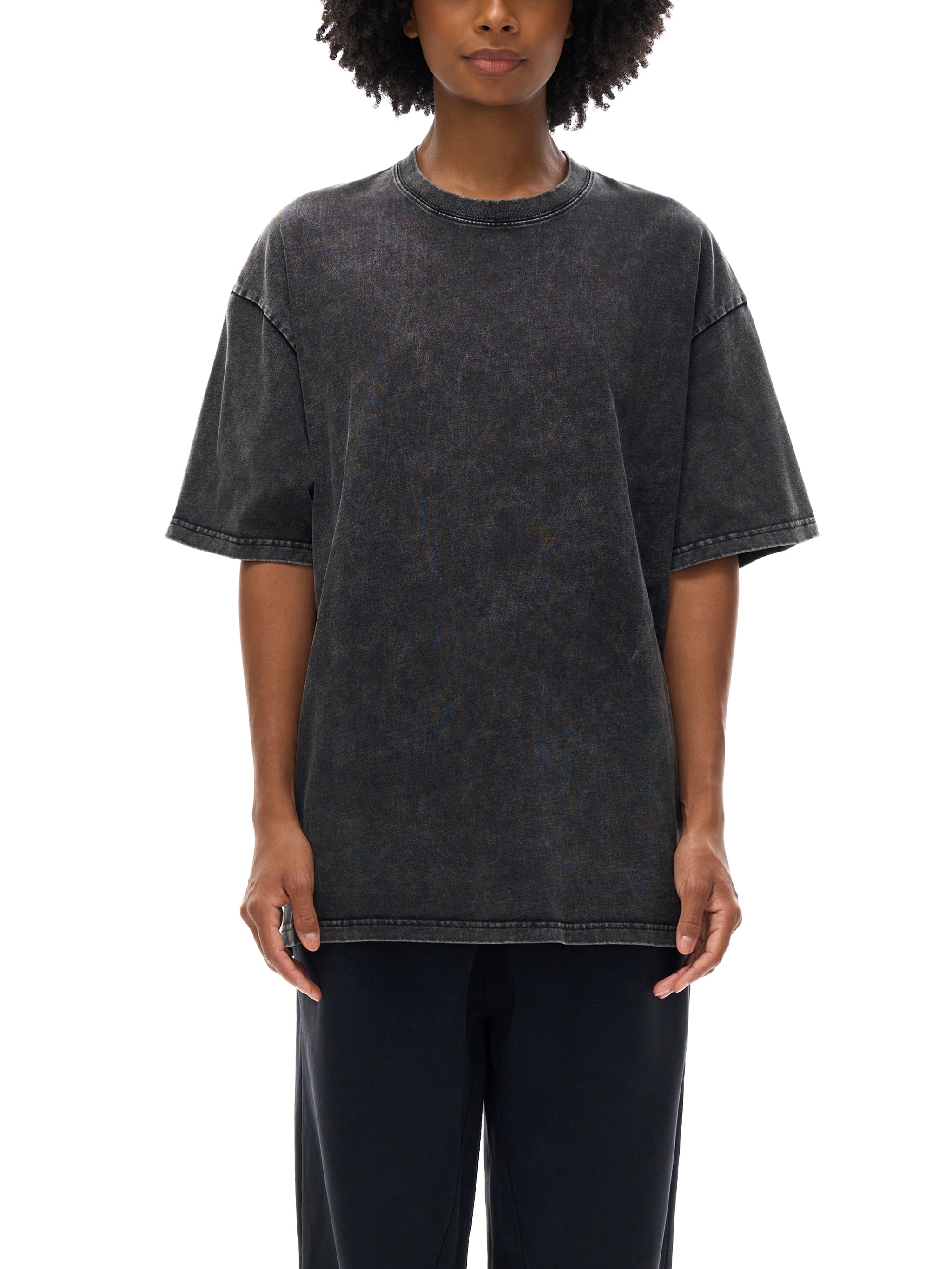 V.1 Birth of Light - Snow Washed Oversized Cotton T-Shirt