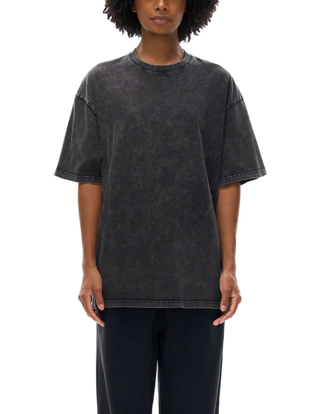 V.1 Knowing Light - Snow Washed Oversized Cotton T-Shirt