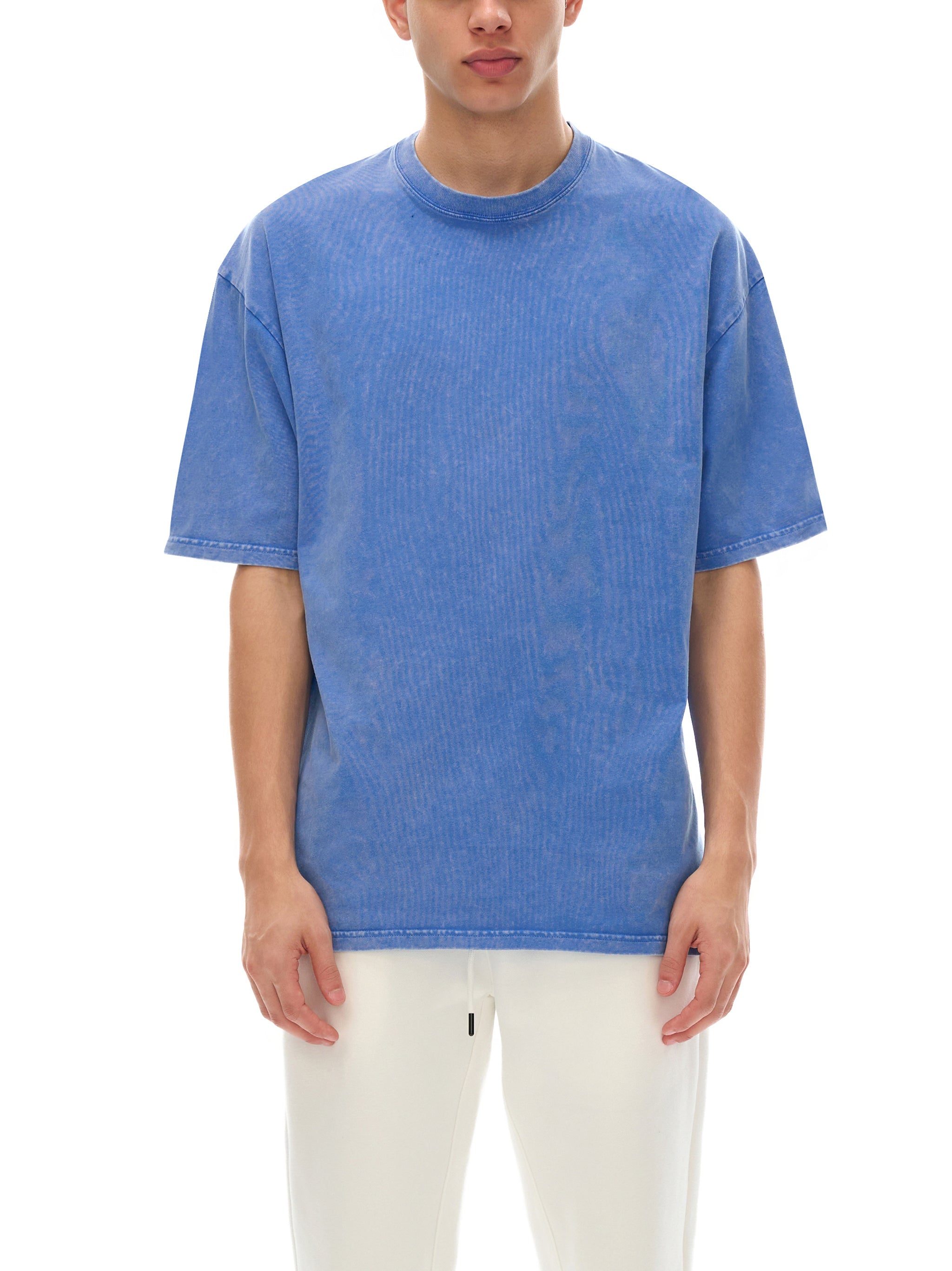 V.1 Birth of Light - Snow Washed Oversized Cotton T-Shirt