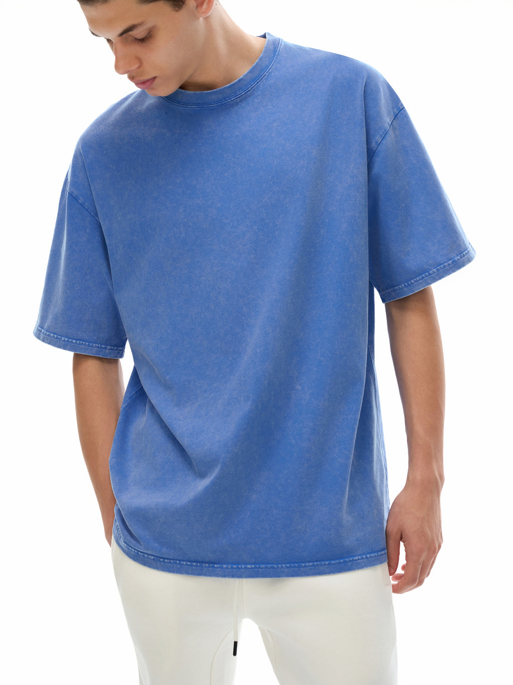 V.1 Birth of Light - Snow Washed Oversized Cotton T-Shirt